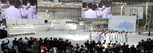 Falcon 5x Revealed by Dassault Aviation in France