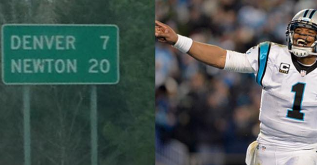 North Carolina Highway Sign Super Bowl Predictor