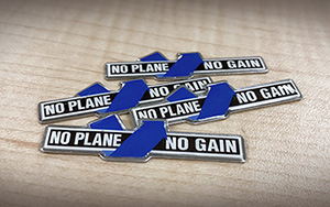 No Plane No Gain Pin is a Symbol of Industry Support For Minnesota Business Aviation Association