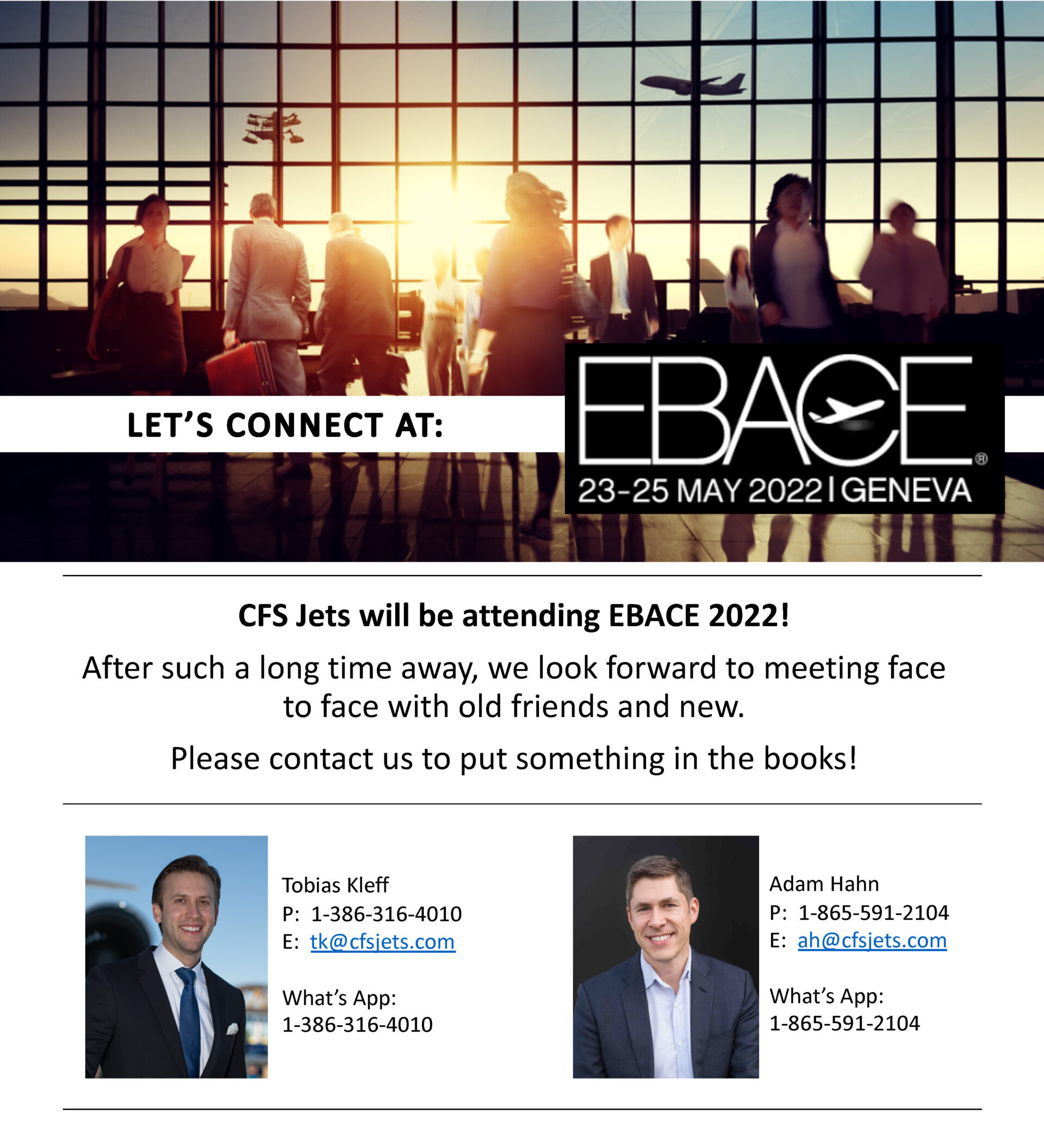 Join Us At This Years EBACE Conference