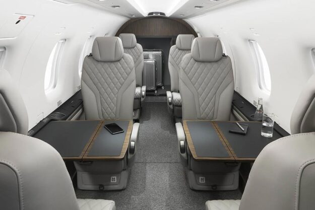 Interior of Pilatus PC 12 NGX aircraft showing cabin seating | Pilatus for Sale